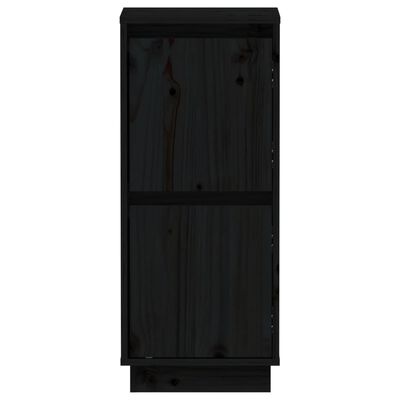 vidaXL Příborník černý 31,5 x 34 x 75 cm masivní borové dřevo