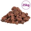 vidaXL Sopečn&eacute; kameny 25 kg červen&eacute; 1&ndash;2 cm