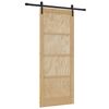 vidaXL Posuvn&eacute; dveře Př&iacute;rodn&iacute; 86 x 211 cm Masivn&iacute; borovicov&eacute; dřevo