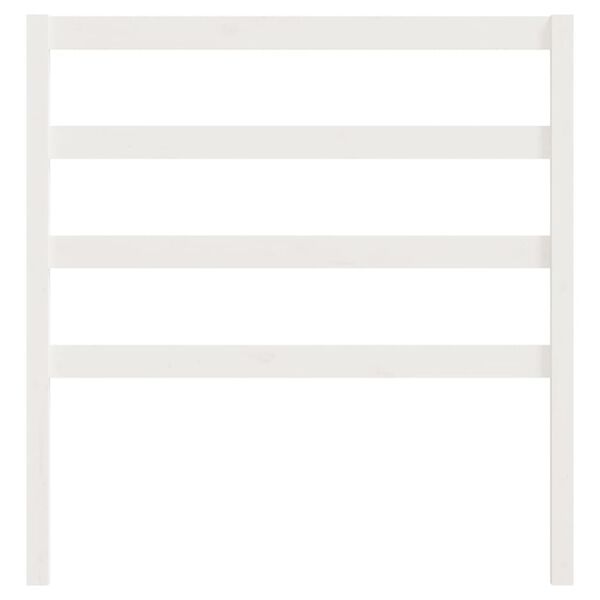 vidaXL Čelo postele bílé 96 x 4 x 100 cm masivní borovice