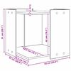 vidaXL Enclosure pro kočič&iacute; z&aacute;chod Čern&yacute; dub 53 x 53 x 51 cm