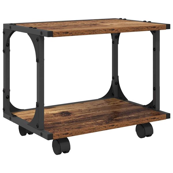 vidaXL Stojan na tisk&aacute;rnu Star&eacute; dřevo 41 x 28 x 33.5 cm