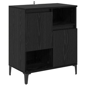 vidaXL Serv&iacute;rovac&iacute; skř&iacute;ň Čern&yacute; dub 60 x 35 x 70 cm kompozitn&iacute; dřevo