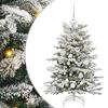 vidaXL Uměl&yacute; Skl&aacute;dac&iacute; V&aacute;nočn&iacute; Strom B&iacute;l&aacute; 120 cm PE a PVC