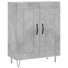 vidaXL Skř&iacute;ň highboard betonově &scaron;ed&aacute; 69,5x34x180 cm kompozitn&iacute; dřevo