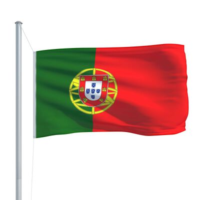vidaXL Portugalská vlajka 90 x 150 cm
