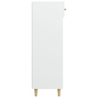 vidaXL Botník bílý 60 x 35 x 105 cm kompozitní dřevo