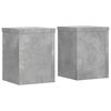 vidaXL Stojany na rostliny 2 ks betonově &scaron;ed&eacute; 15 x 15 x 20 cm kompozit