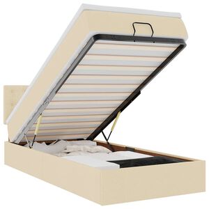 vidaXL Osmansk&aacute; postel s matrac&iacute; & LEDs kr&eacute;mov&aacute; 90x200 cm l&aacute;tka