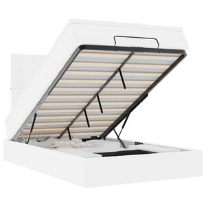 vidaXL Osmansk&yacute; r&aacute;m postele s matrac&iacute; b&iacute;l&yacute; 120x190 cm uměl&aacute; kůže