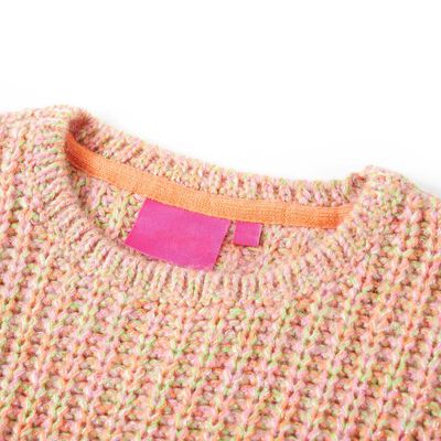 Dětský svetr pletený jemně růžový 92