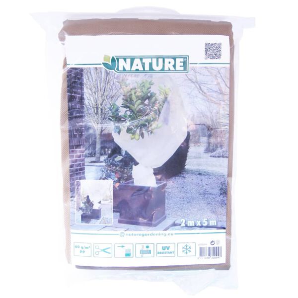 Nature Zimní fleecový kryt 60 g/m² béžový 2 x 5 m