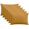 vidaXL Povlak na pol&scaron;t&aacute;ř 6 pcs HEERLEN Žlut&aacute; 40 x 60 cm man&scaron;estr