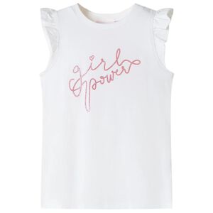 Dětsk&eacute; tričko s vol&aacute;nkov&yacute;m ruk&aacute;vem ecru 92