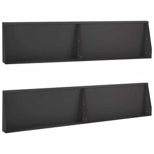 vidaXL Opěrn&aacute; zeď 4 ks 100 x 12 x 30 cm Ocel Čern&aacute;