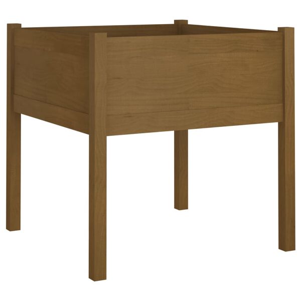 vidaXL Zahradní truhlíky 2 ks medově hnědé 70x70x70cm masivní borovice