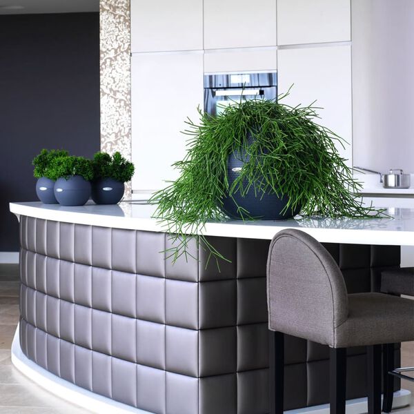 LECHUZA Truhl&iacute;k PURO Color 50 ALL-IN-ONE průměr 49 cm břidlicov&yacute;