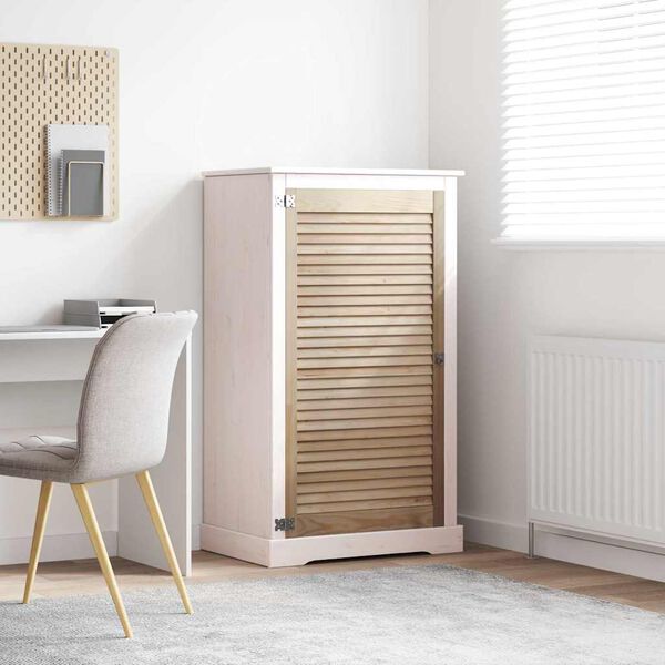 vidaXL Skříňové dveře se dveřmi Přírodní 140.5 x 2 x 59.5 cm