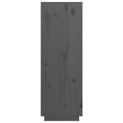 vidaXL Skříň highboard šedá 89x40x116,5 cm masivní borové dřevo