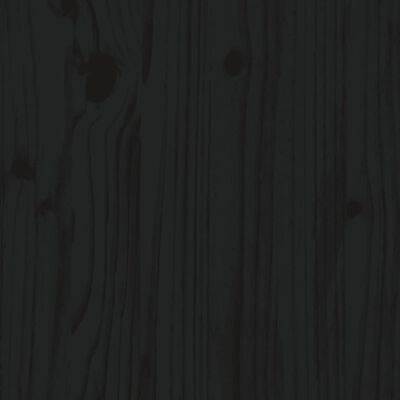 vidaXL Koš na prádlo černý 44 x 44 x 66 cm masivní borové dřevo
