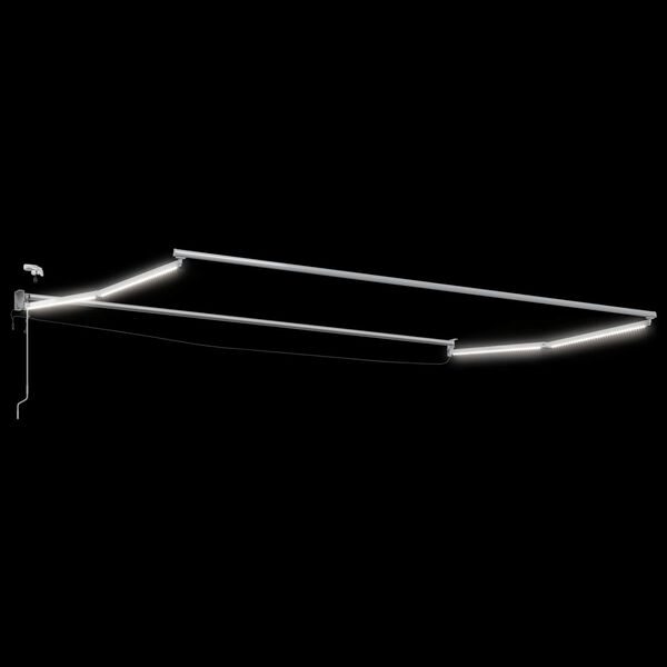 vidaXL Elektrick&yacute; skl&aacute;dac&iacute; r&aacute;m mark&yacute;zy B&iacute;l&yacute; 4 &times; 3 m Hlin&iacute;k