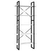 vidaXL Knihovna s 5 policemi b&iacute;l&aacute; 80 x 30 x 175 cm borov&eacute; dřevo