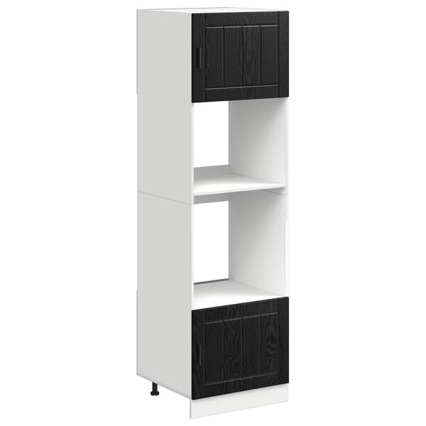 vidaXL Kuchyňsk&aacute; skř&iacute;ň Čern&yacute; dub 60 x 57 x 207 cm kompozitn&iacute; dřevo