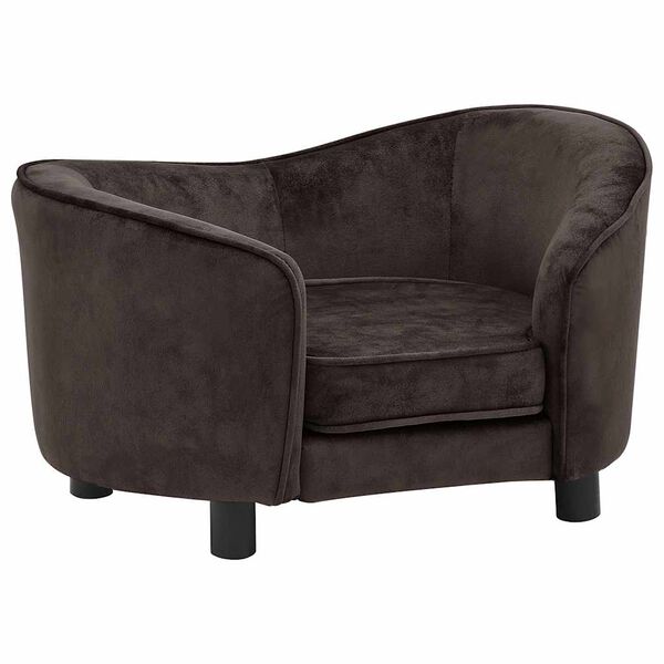 vidaXL Pohovka pro psy hněd&aacute; 69 x 49 x 40 cm ply&scaron;