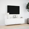 vidaXL N&aacute;stěnn&aacute; TV skř&iacute;ňka s LED osvětlen&iacute;m b&iacute;l&aacute; 140 x 31 x 38 cm