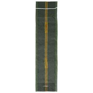 vidaXL Pytle s p&iacute;skem 100 ks Tmavě zelen&aacute; 120 x 27 cm HDPE