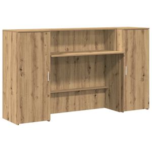 vidaXL Recepčn&iacute; stůl dub artisan 180x50x103,5 cm kompozitn&iacute; dřevo