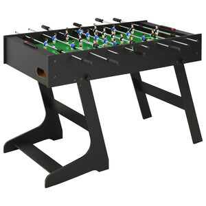 vidaXL Skl&aacute;dac&iacute; stoln&iacute; fotbal 121 x 61 x 80 cm čern&yacute;