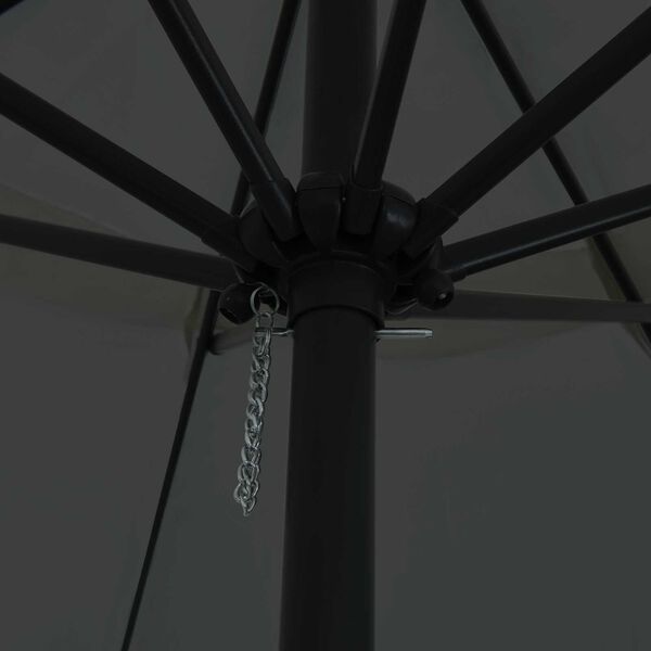 vidaXL Zahradní slunečník Antracitová a černá 395 x 395 x 245 cm
