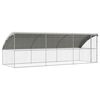 vidaXL Ps&iacute; kennel 3 ks Stř&iacute;brn&aacute; 6 x 2 x 2 m Pozinkovan&aacute; ocel