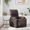 vidaXL Elektrick&eacute; mas&aacute;žn&iacute; polohovac&iacute; křeslo hněd&eacute; uměl&aacute; kůže