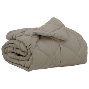 vidaXL Celoročn&iacute; přikr&yacute;vka Světle &scaron;ed&aacute; 200 x 135 cm Mikrovl&aacute;kno