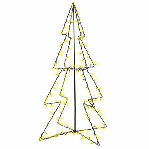 vidaXL V&aacute;nočn&iacute; stromek kužel 160 LED diod dovnitř i ven 78 x 120 cm