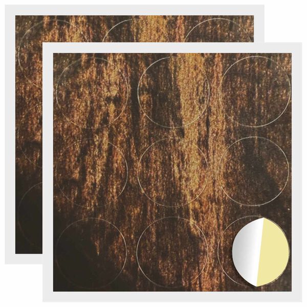 vidaXL Lepic&iacute; kryt &scaron;roubu 2 pcs Star&eacute; dřevo &Oslash; 20 x 0,5 mm