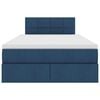 vidaXL Postel s &uacute;ložn&yacute;m prostorem a matrac&iacute; s čelo Modr&aacute; 120 x 200 cm