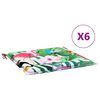 vidaXL Pol&scaron;t&aacute;ře na židle 6 pcs V&iacute;cebarevn&yacute; 50 x 50 x 4 cm Oxford l&aacute;tka