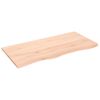 vidaXL Koupelnov&aacute; deska 100 x 50 x 2 cm neo&scaron;etřen&eacute; masivn&iacute; dřevo