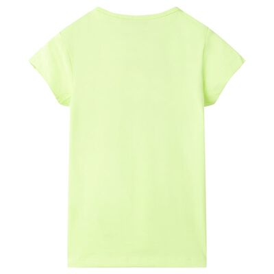 Dětské tričko fluorescenční žluté 140