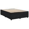 vidaXL Box spring postel s matrac&iacute; čern&aacute; 160x200 cm samet
