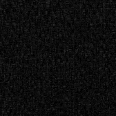 vidaXL Rozkládací pohovka černá textil