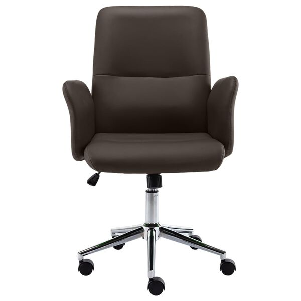 vidaXL Kancel&aacute;řsk&aacute; židle hněd&aacute; uměl&aacute; kůže