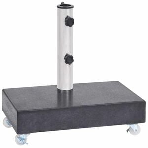 vidaXL Stojan na slunečn&iacute;k čern&yacute; 45 x 25 x 8 cm žula