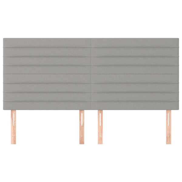 vidaXL Čelo postele světle &scaron;ed&eacute; 180x5x118/128 cm l&aacute;tkov&eacute;