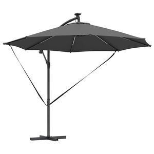 vidaXL Slunečn&iacute;k 294 x 294 x 248 cm Polyester a hlin&iacute;k Antracit