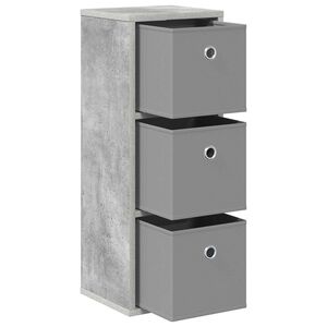 vidaXL Serv&iacute;rovac&iacute; skř&iacute;ň Betonově &scaron;ed&aacute; 25,5 x 22 x 69,5 cm