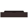 vidaXL R&aacute;m postele se 2 z&aacute;suvkami tmavě hněd&yacute; 100 x 200 cm borovice